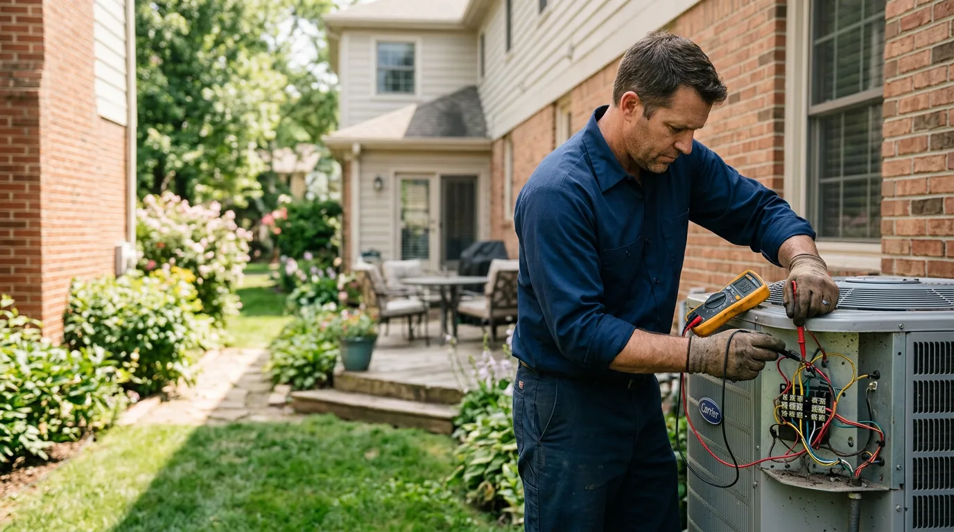 HVAC technician working near Jayton, TX